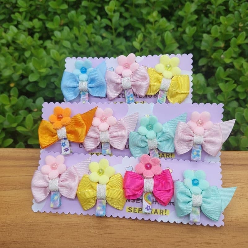 Laço Infantil -kit de Hair Clips: Presilha Bico de Pato. kit de Laço Infantil