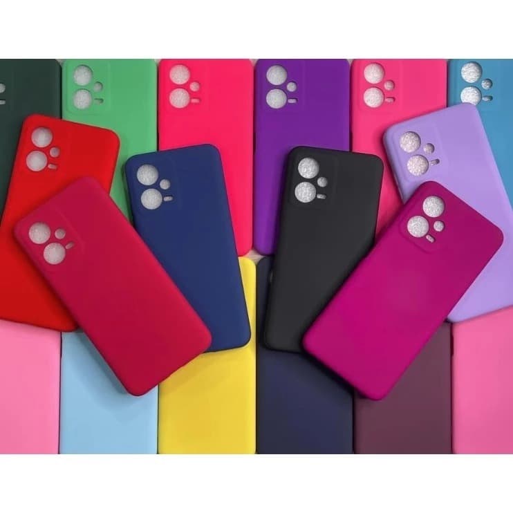 Capa Capinha Xiaomi Redmi Note 12 5G/Pocophone POCO X5 5G Silicone Aveludado Protetora Colorido Premuim Anti-Impacto