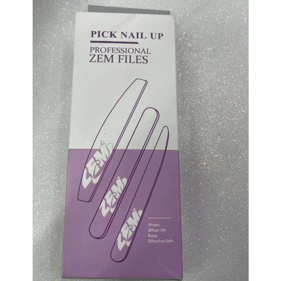 Kit lixas com 12 variados da zem