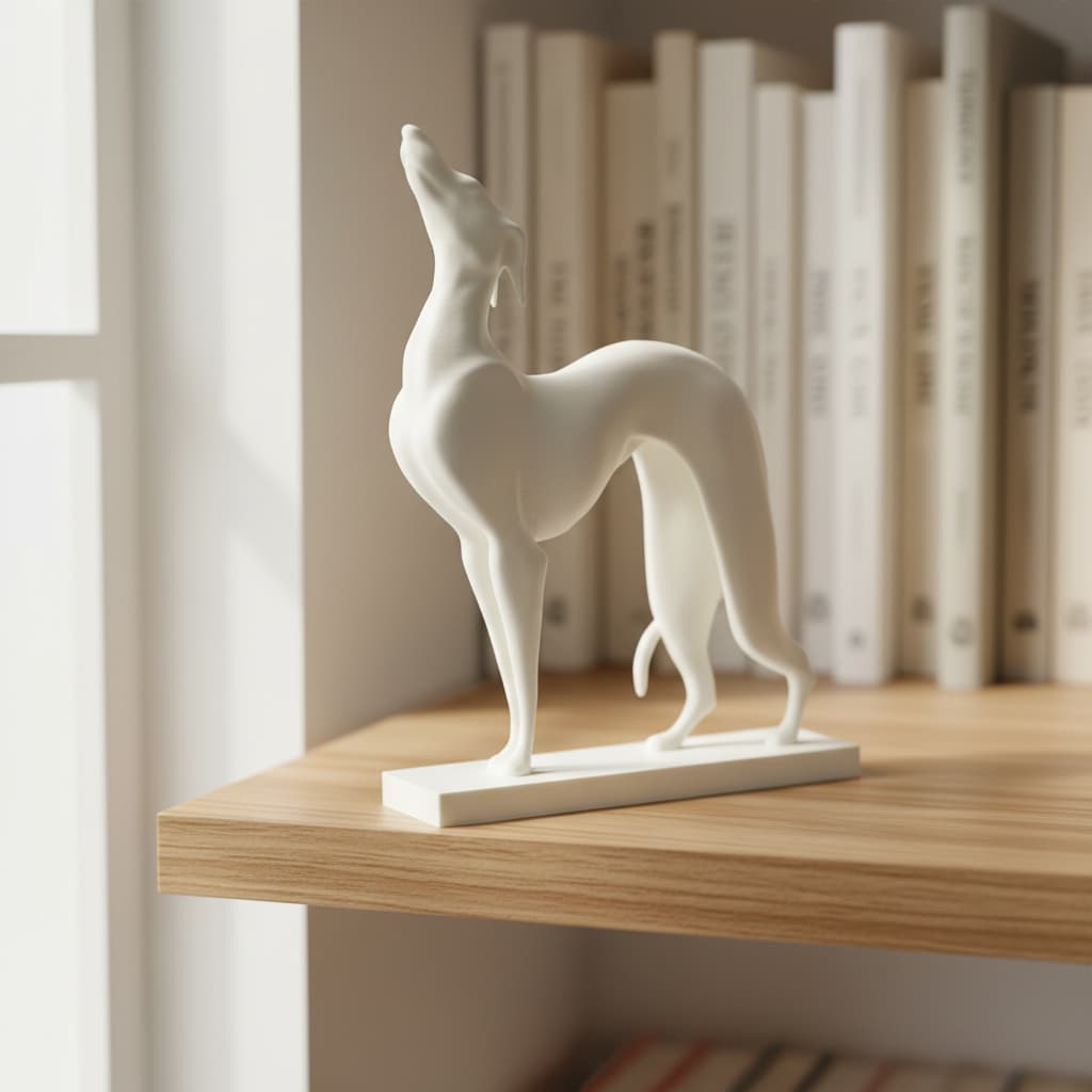 Escultura Pat The Dog Friends – Decoração de Série | Com ou Sem Moldura