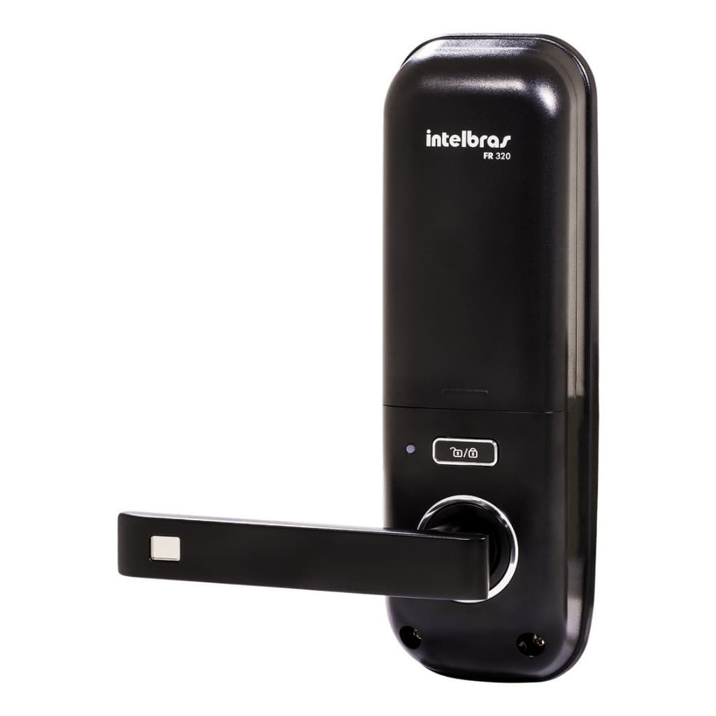 Fechadura Digital Embutir Cartão Senha Fr 320 Intelbras