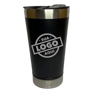 Copo Térmico 500ml com Tampa Personalizado a Laser com Nome, Logo ou Frase