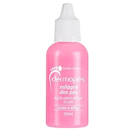 Loção Para Afinar Os Pés Milagre Dos Pés Dermopés Abelha Rainha 30ml