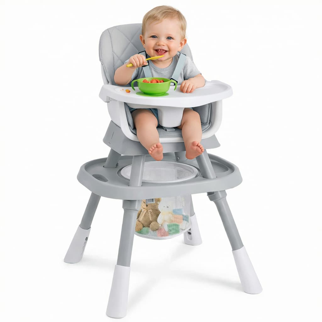 Cadeira Alimentacao 12x1 Bebe, Cadeirao Alto, Baixa E Mesa de LEGO - Qualidade Premium Ragaluma