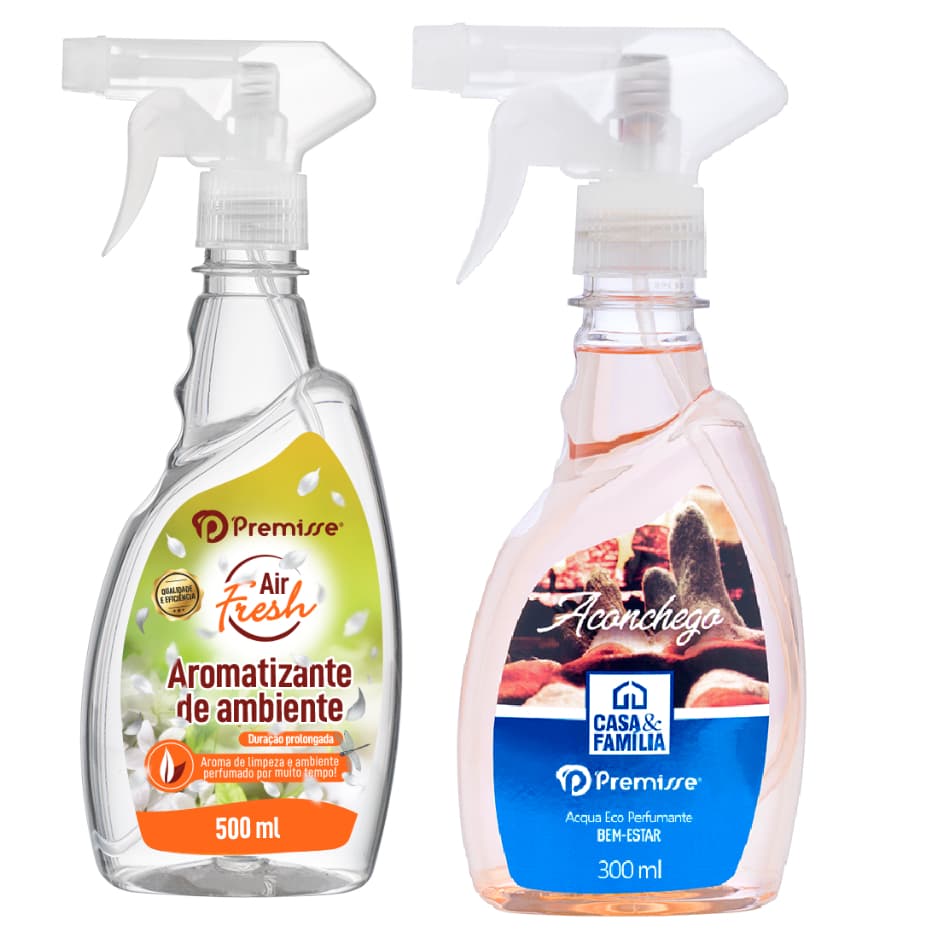 Kit Aromatizante de Ambiente Air Fresh 500ml e Aconchego 300ml Cheirinho de Conforto e Limpeza