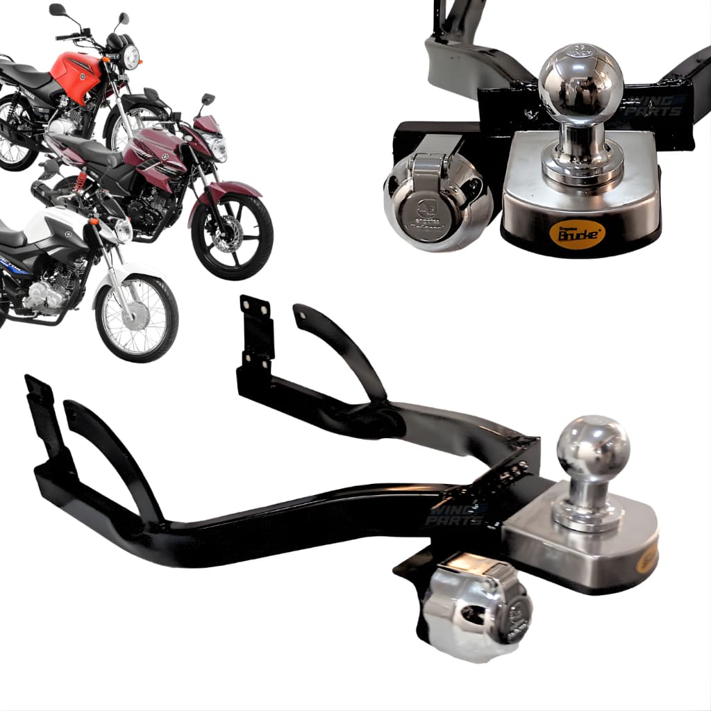 Engate Fixo Yamaha Factor 125 150 e Fazer 150 2016 a 2024 Engates Brucke Reboque Suporte Carga 300kg