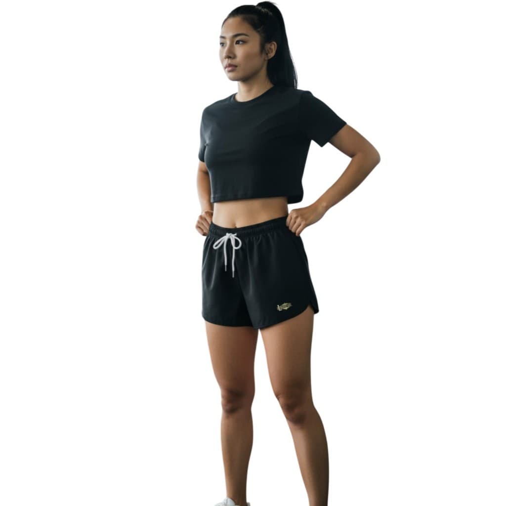 Short Tactel Feminino com Elastano com forro Academia Fitness Treino Secagem Rapida Confortavel