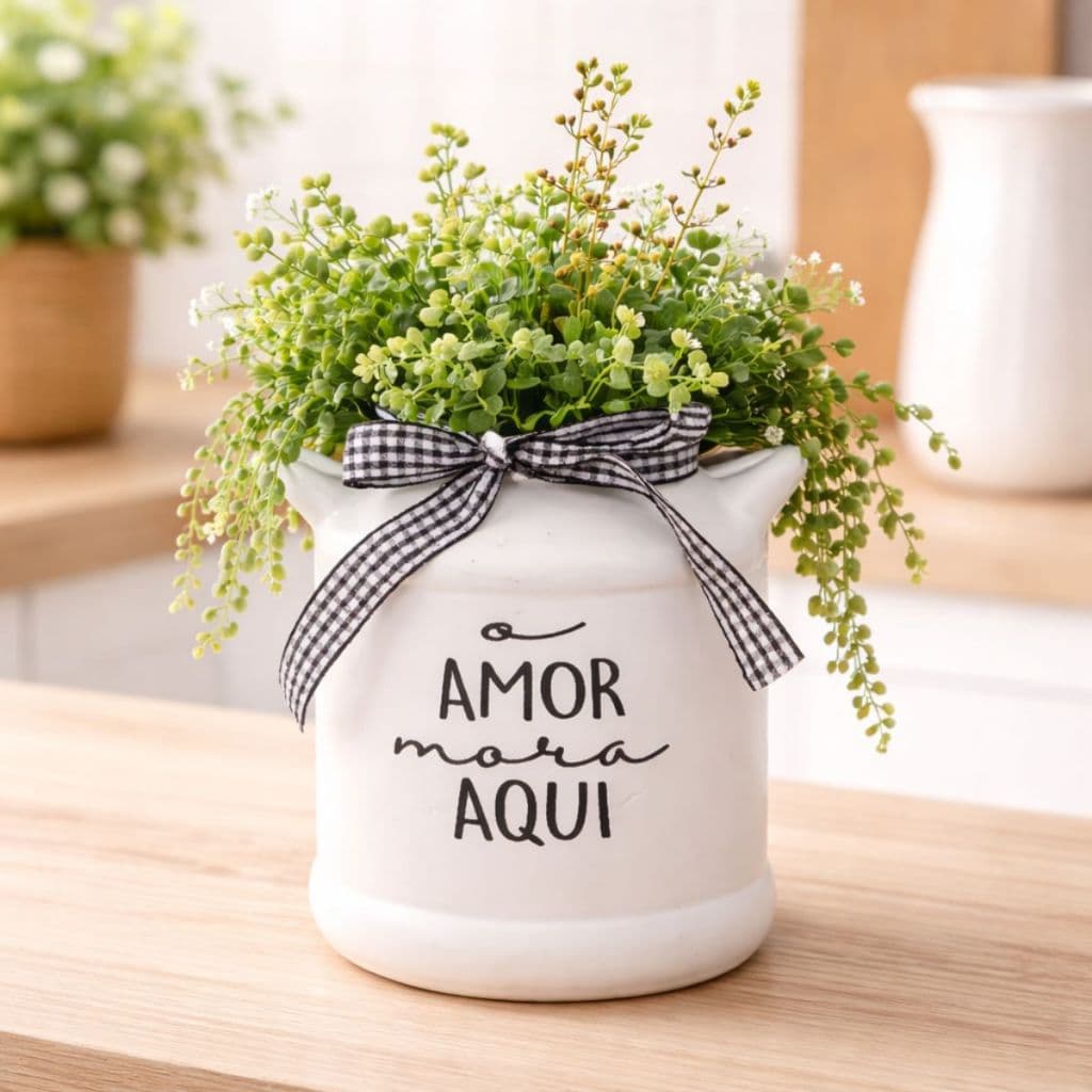 Vaso Ceramico Mini Vaso Cerâmico Decoração  Multiuso