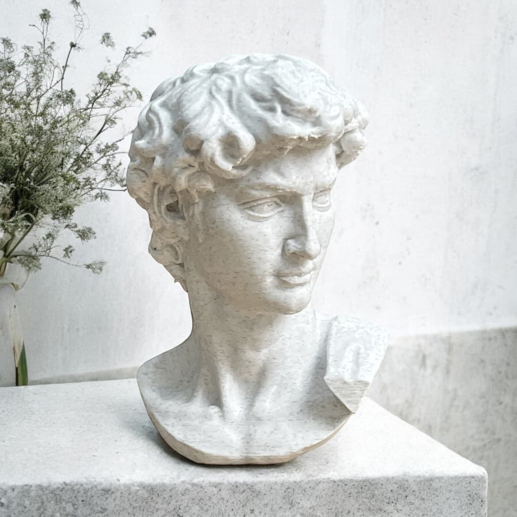Estátua David De Michelangelo Decorativo Marmorizado Decoração Escultura Clássica Florence