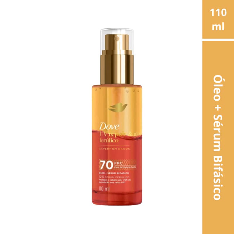 Óleo e Sérum Bifásico Dove UV Repair e Glow  Ferúlico 110ml