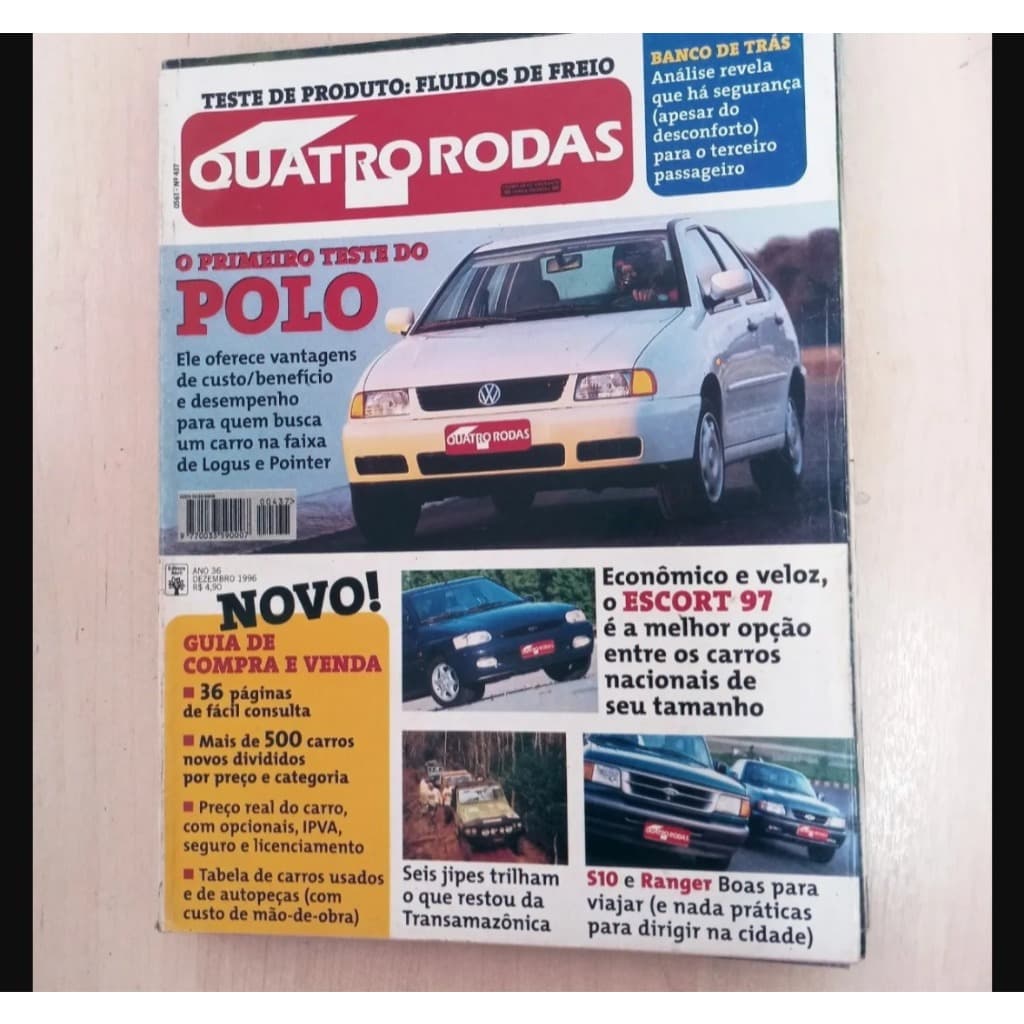 Revista Quatro Rodas 437 Polo Escort S10 Ranger 1997 328i Odyssey