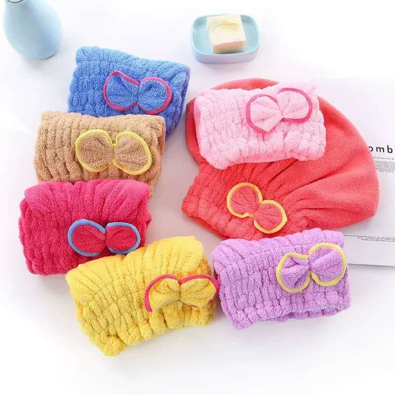 Kit 3 Pçs Touca para seca cabelo Mágica Touca de Banho Absorvente Toalha de Microfibra kicool Top