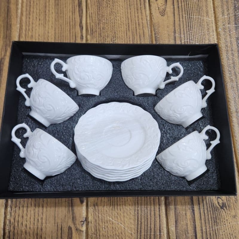 Xícara de café kit com 12 peças de Cerâmica
