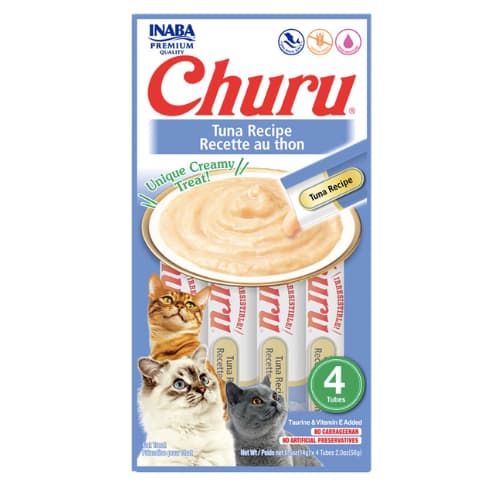 Churu Inaba Gatos Atum – 4 Tubes (Petisco Cremoso Premium)