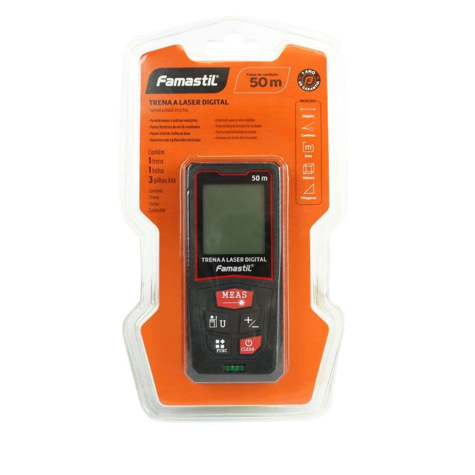 Trena a Laser Digital 50m Famastil