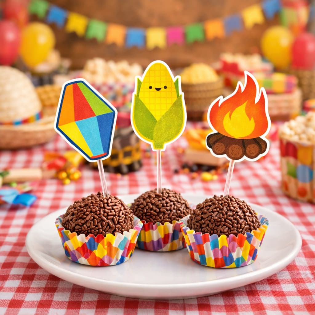 ENVIO IMEDIATO - topper para docinho festa junina | toppers doces| apliquesjunino | julino