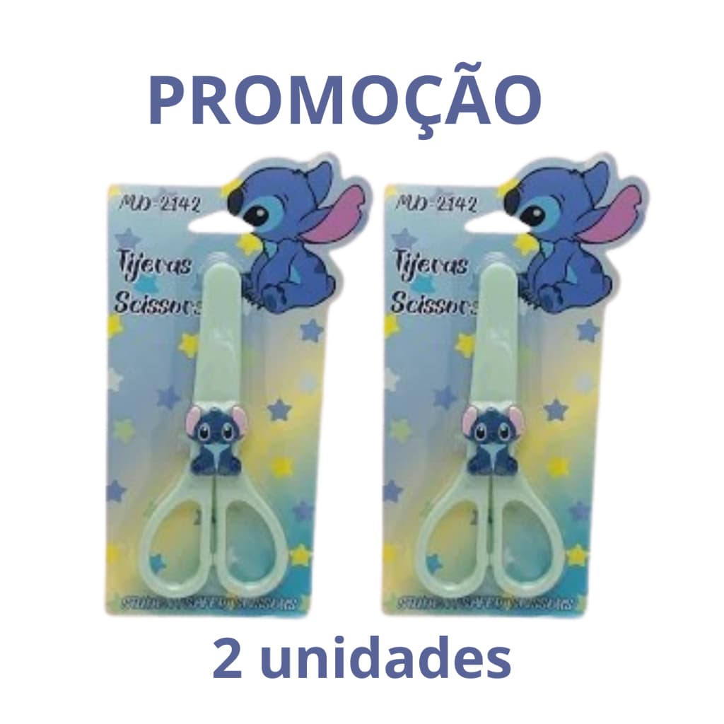 Tesoura Infantil Stitch - Volta as aulas PROMOÇÃO