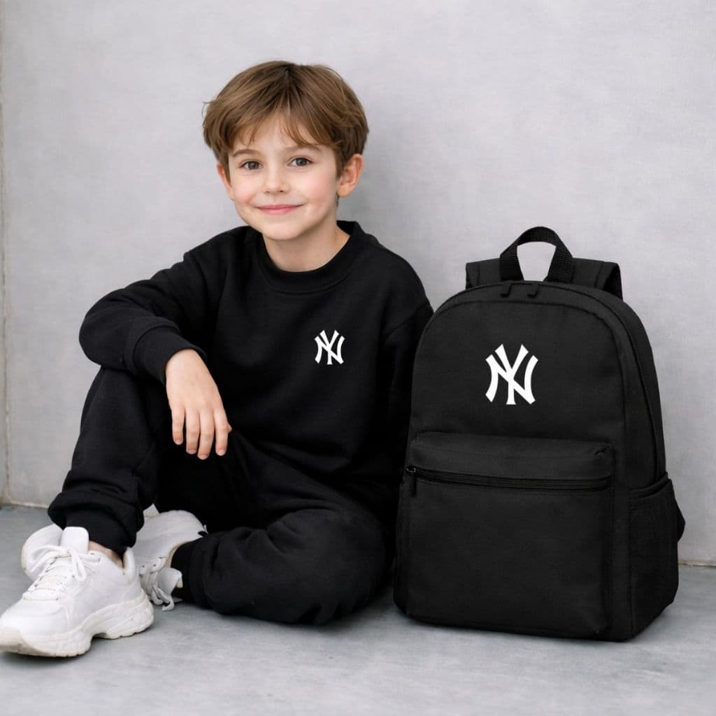 Kit Mochila Infantil Juvenil Estampada + Moletom Flanelado Quentinho Inverno Promoção
