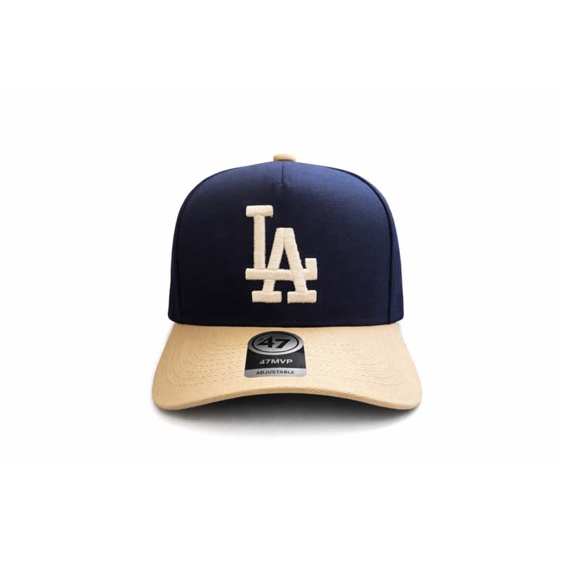 Boné Estilo LA Bordado Marinho/Bege SnapBack
