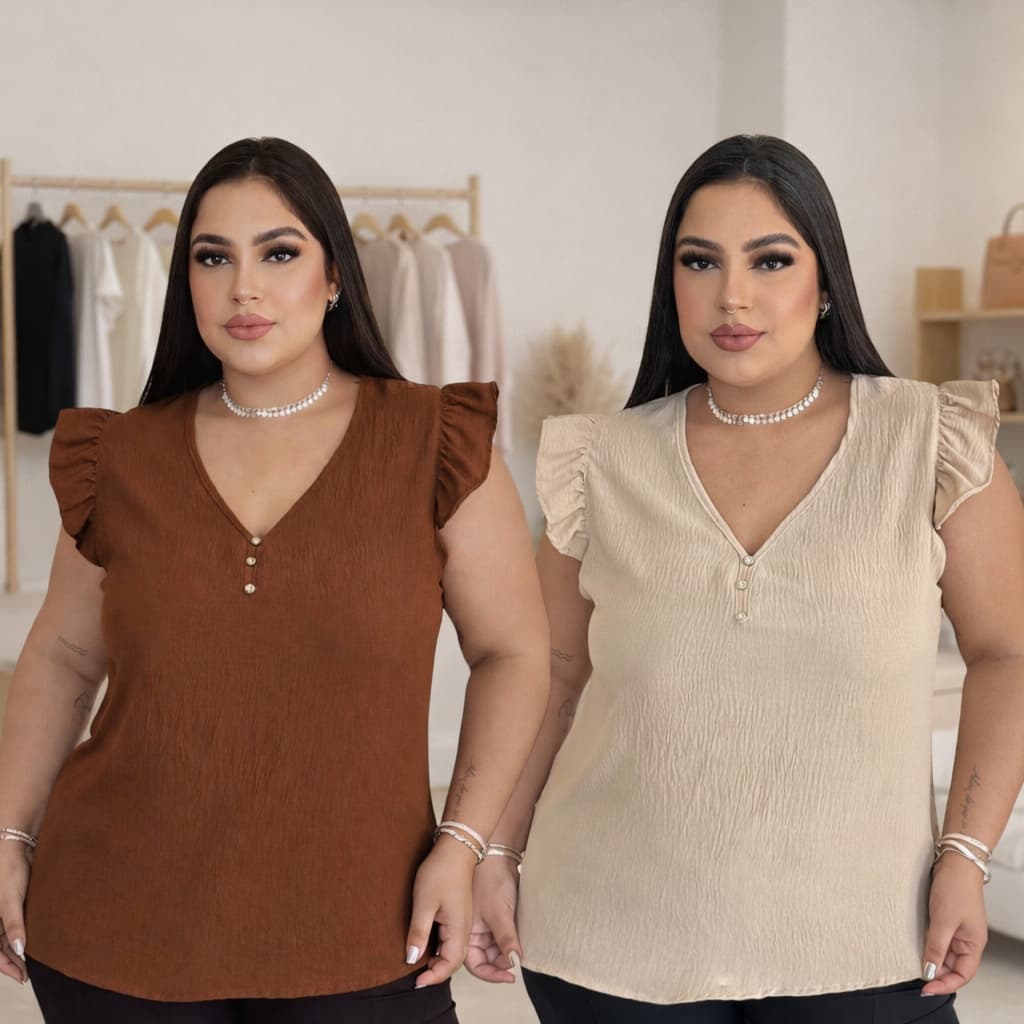 Blusas femininas plus size batinha fresca dia a dia tamanho grande tecido macio  44  ao 54