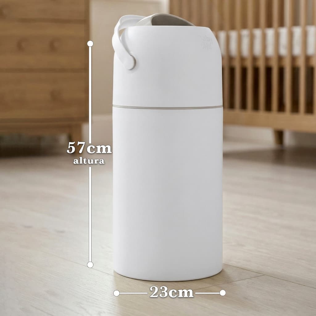 Lixeira Antiodor Grande 15 Litros Lançamento Fraldas Bebê Quarto Banheiro Cozinha