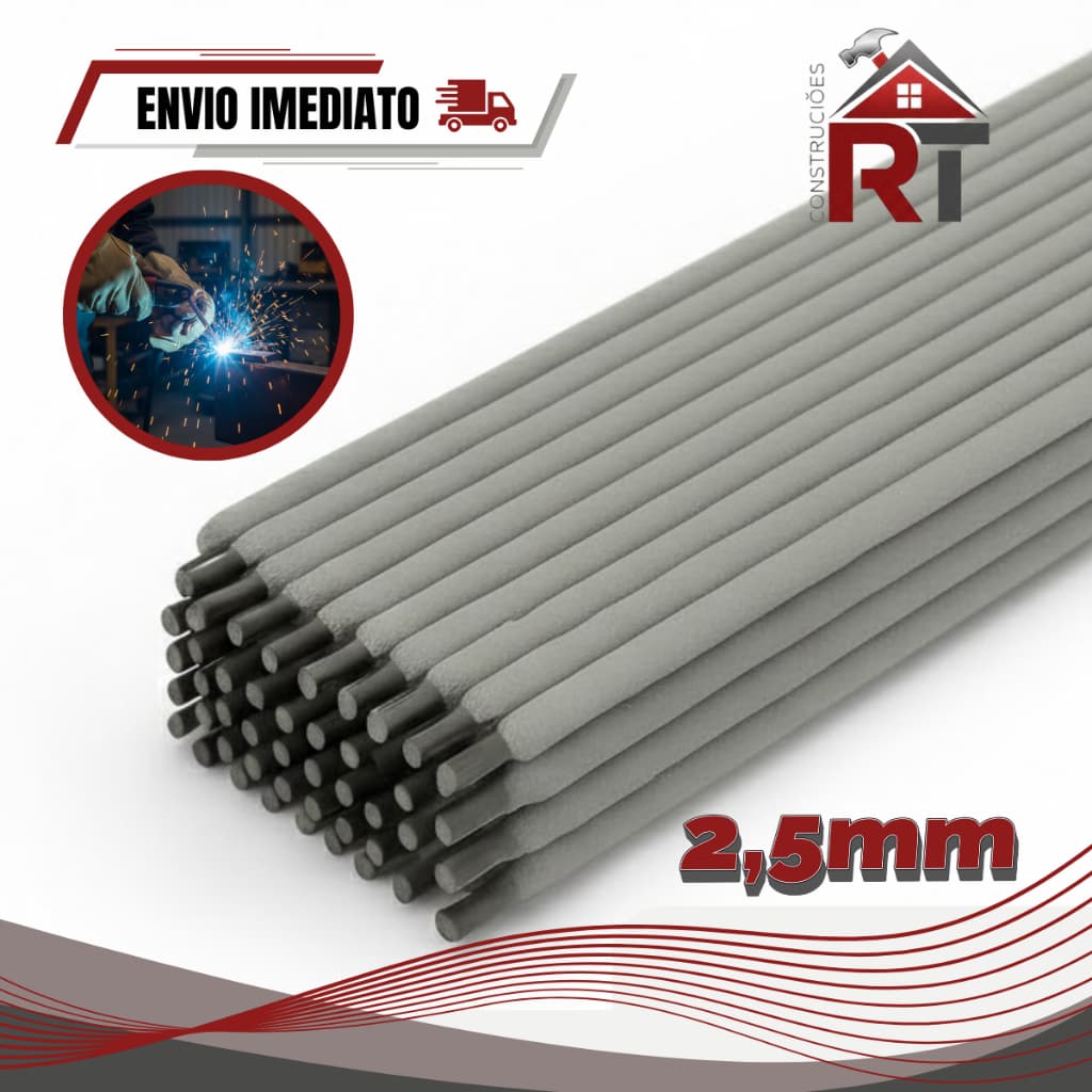 Eletrodo cinza 6013 para Solda Elétrica 2,5mm Alta Qualidade Envio Rápido Ideal para Chapas Finas