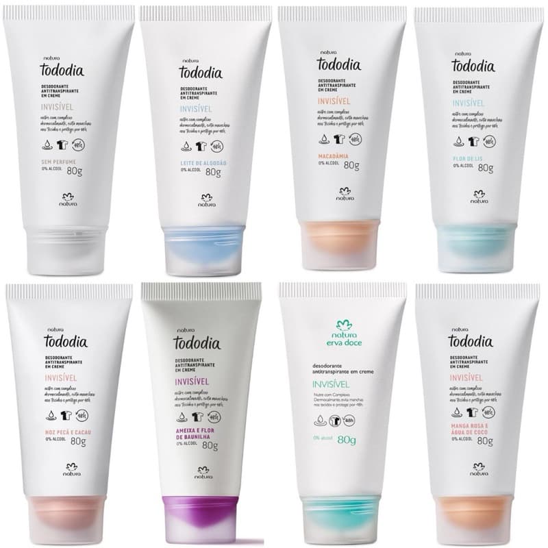 Antitranspirante em creme / Roll-on natura tododia kit com 02/03 unidades - variações