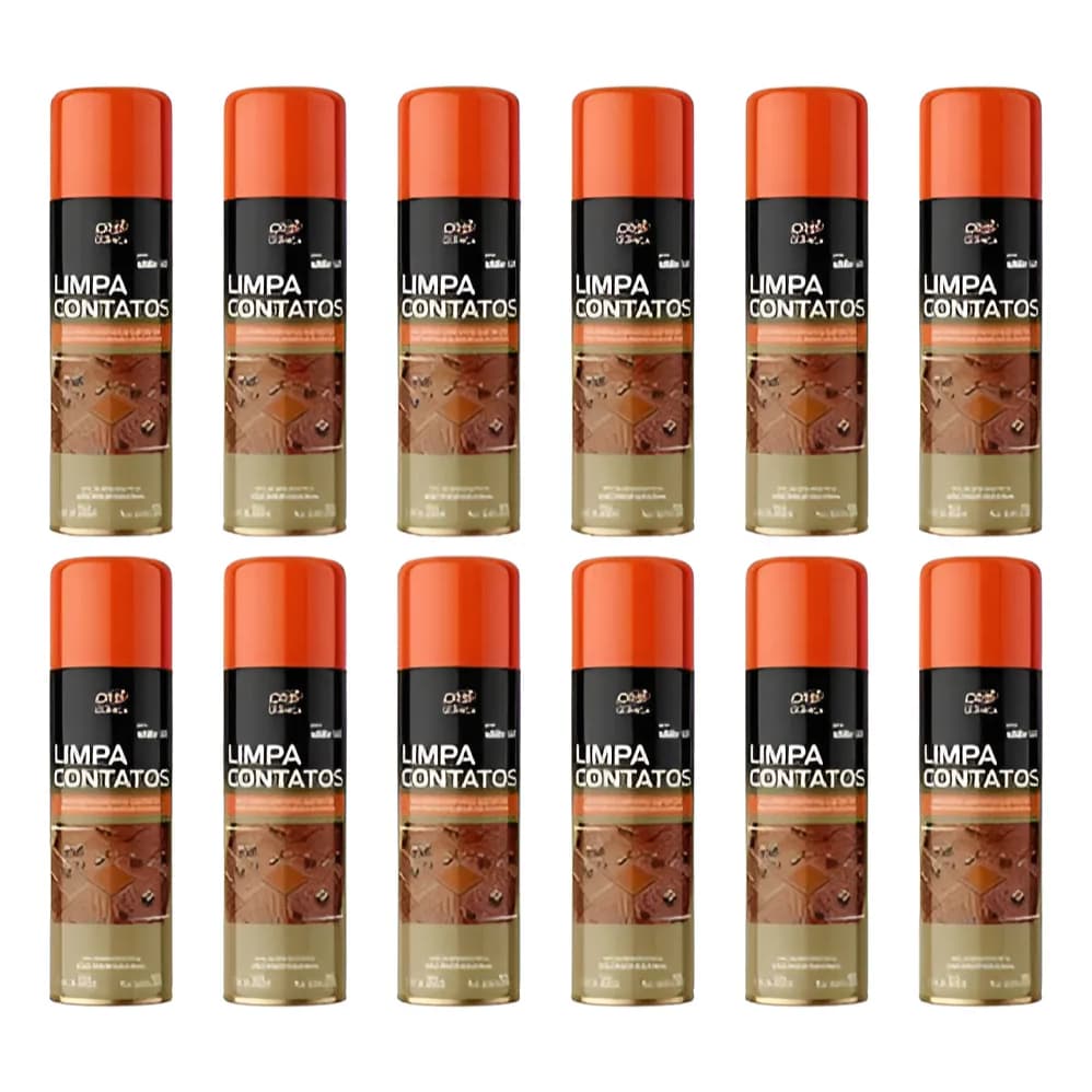 Orbi - 12x Limpa Contatos 300ml (Eletronicos Eletricos Alta Perfomance)