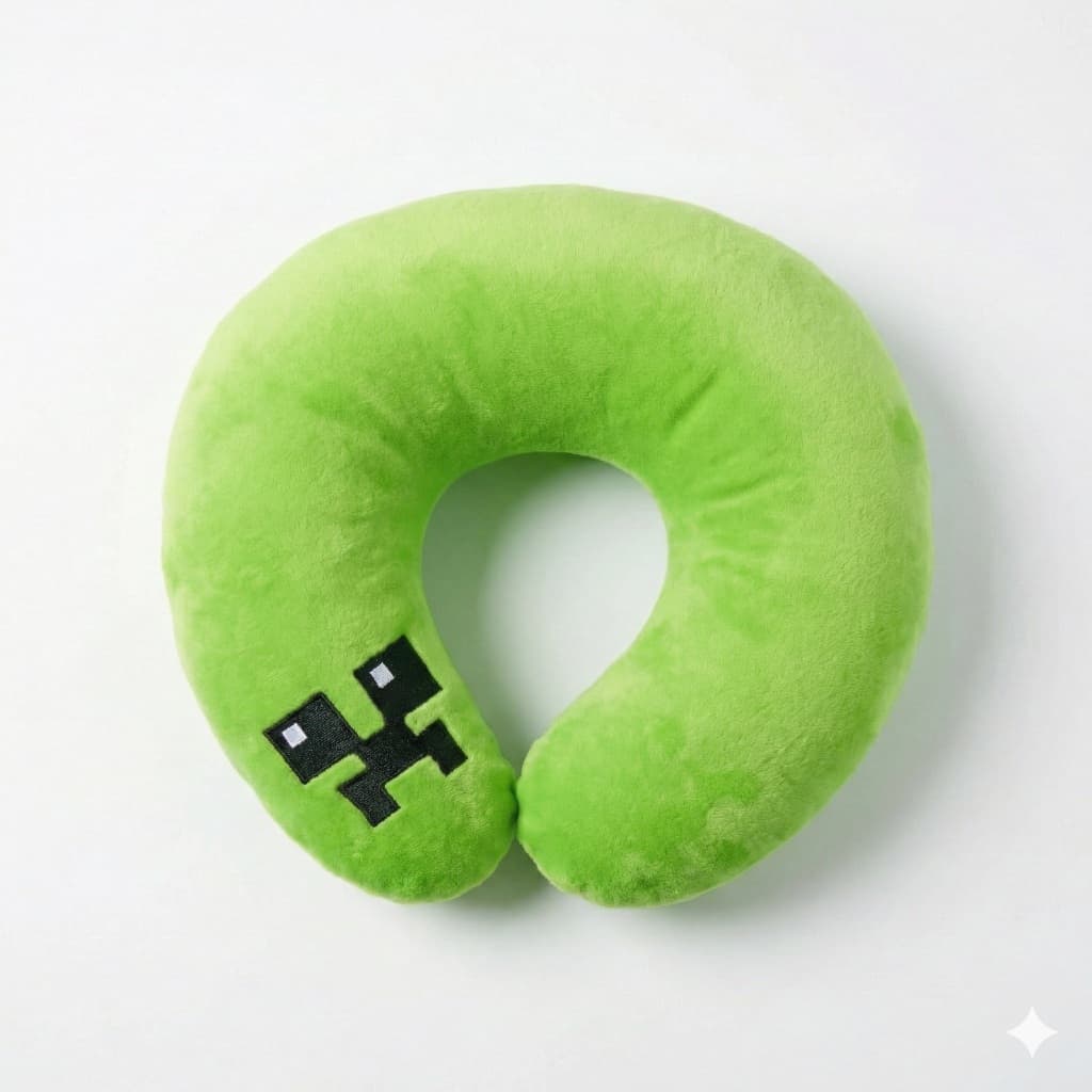 Apoio de Pescoço Verde Gamer Pelúcia