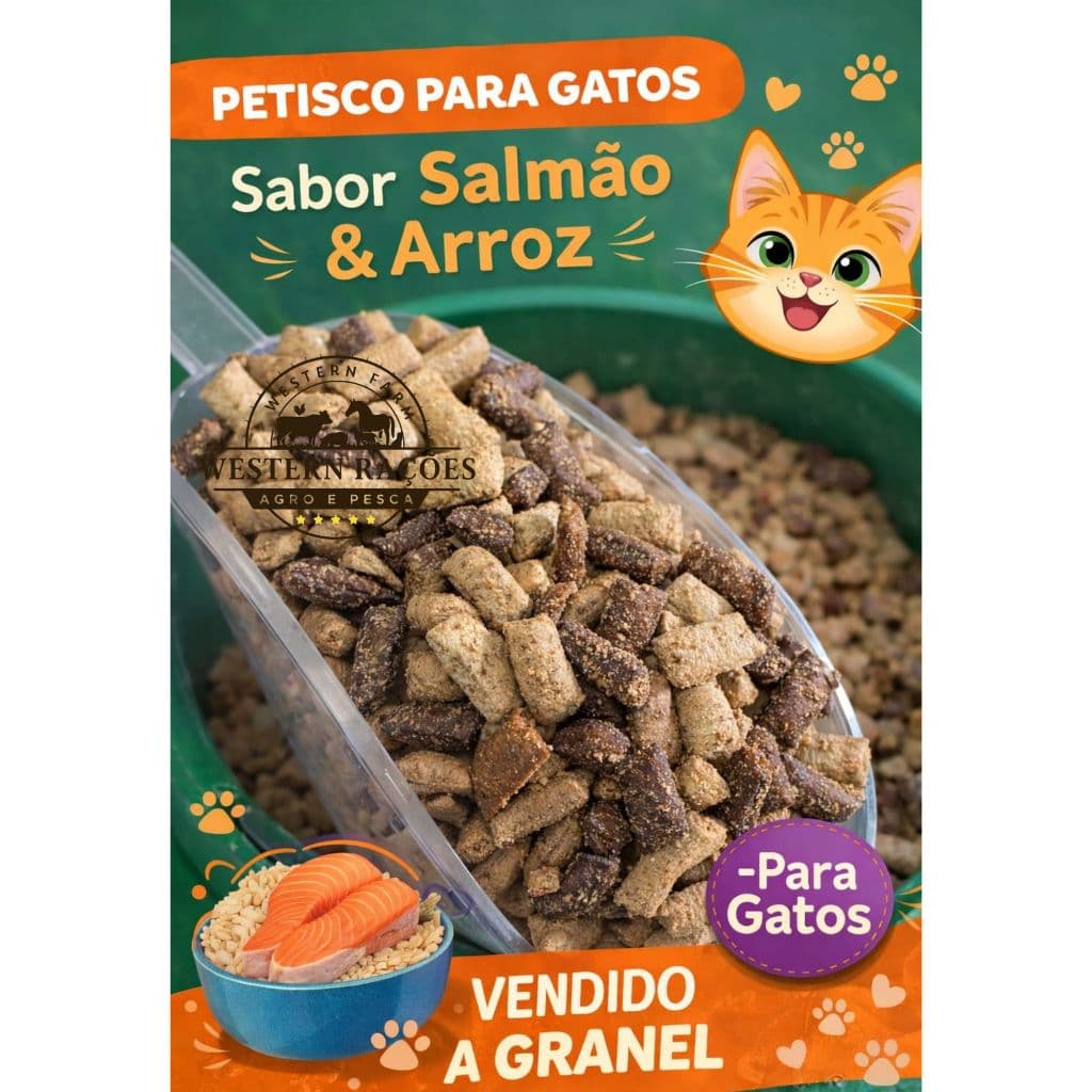 ATÉ 5KG Pastelzinho Gatos Castrados Sabor salmão e arroz - Mãe-pet - PETISCO Nuggets