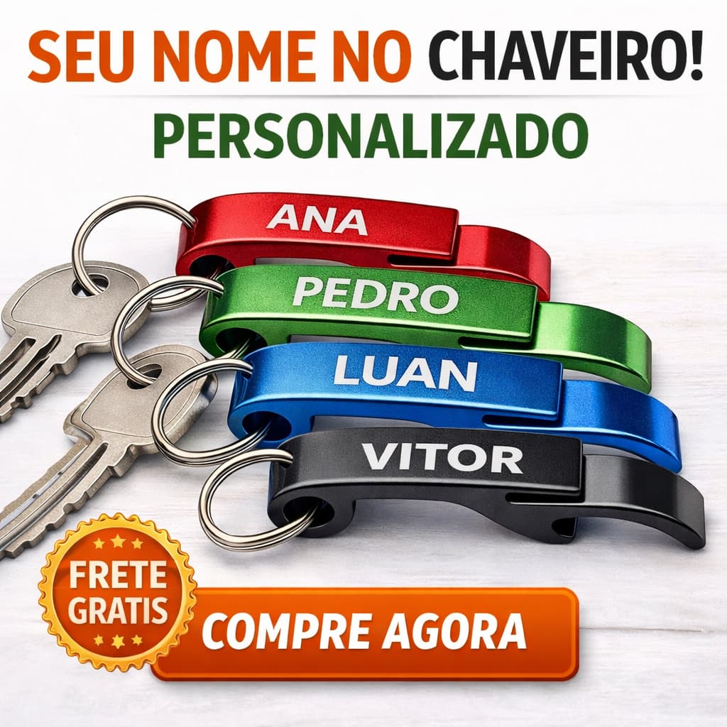 Kit 50 CHAVEIROS ABRIDORES BRINDES PERSONALIZADO PARA SUA EMPRESA DESTAQUE SUA MARCA (CRIAMOS SUA LOGO)
