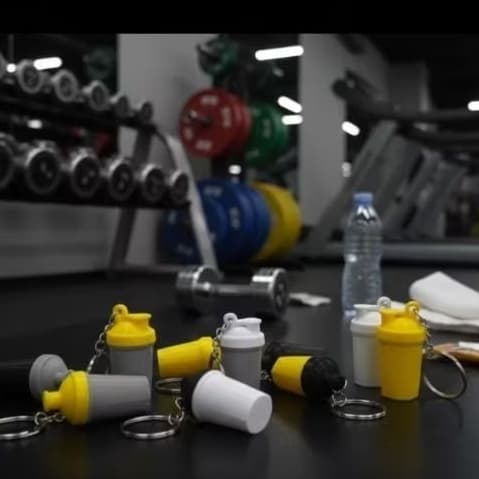 Chaveiro de Coqueteleira de Academia – Mini Shaker