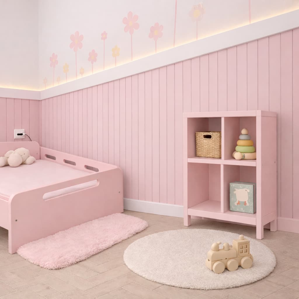 Kit Até 50 Ripas Decorativas 1,15 x 5 cm Shiplap em MDF Colorido 3mm – Revestimento de Parede Estilo Moderno