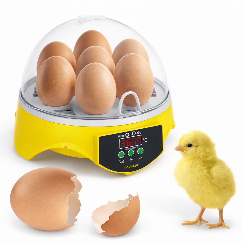 Mini Incubadora Chocadeira Elétrica 7 Ovos Automática Bivolt automatica
