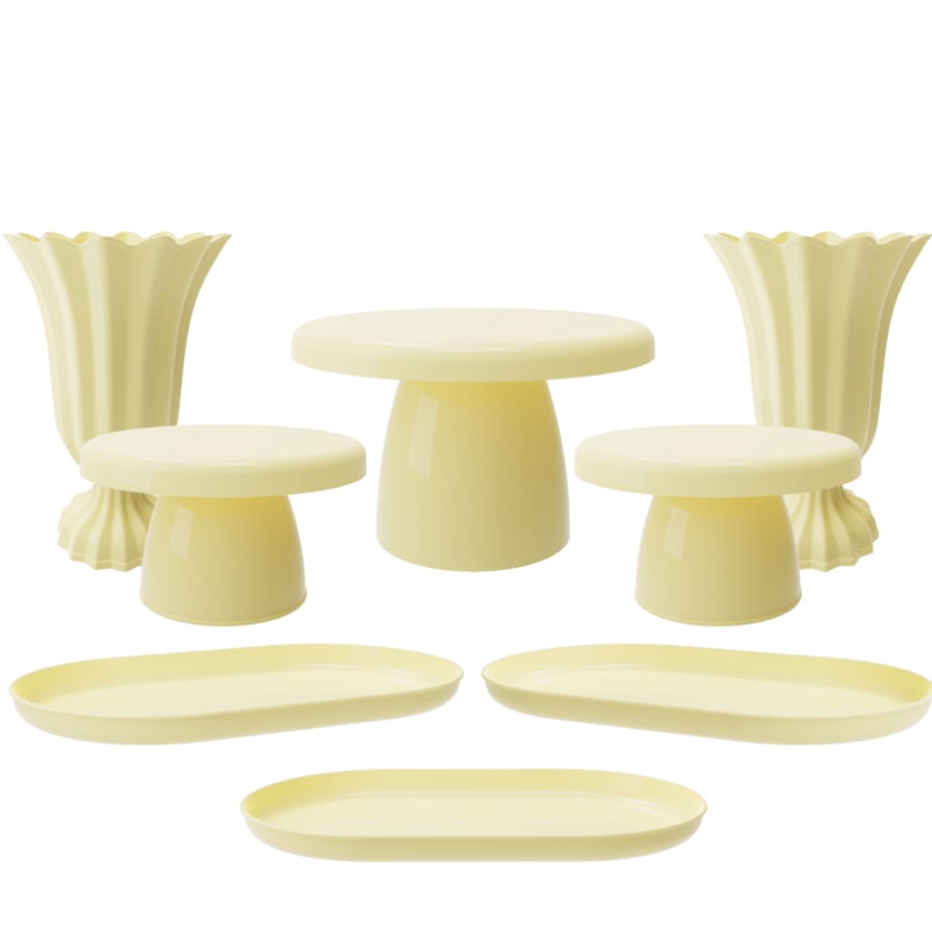 Kit Festa Completo 8 Peças Decoração Mesa Eventos Casamentos