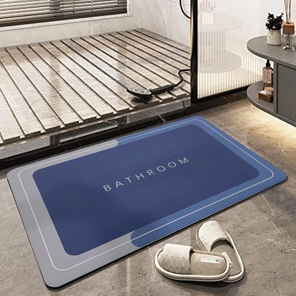 Tapete para Banheiro de Secagem Rápida e Super Absorvente Ideal para Chuveiro Cozinha e Varanda
