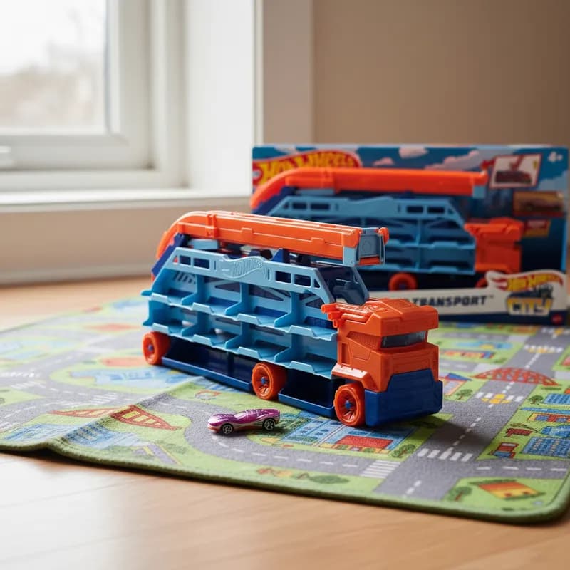 Hot Wheels City Speed Drop Transport Hauler HDY92