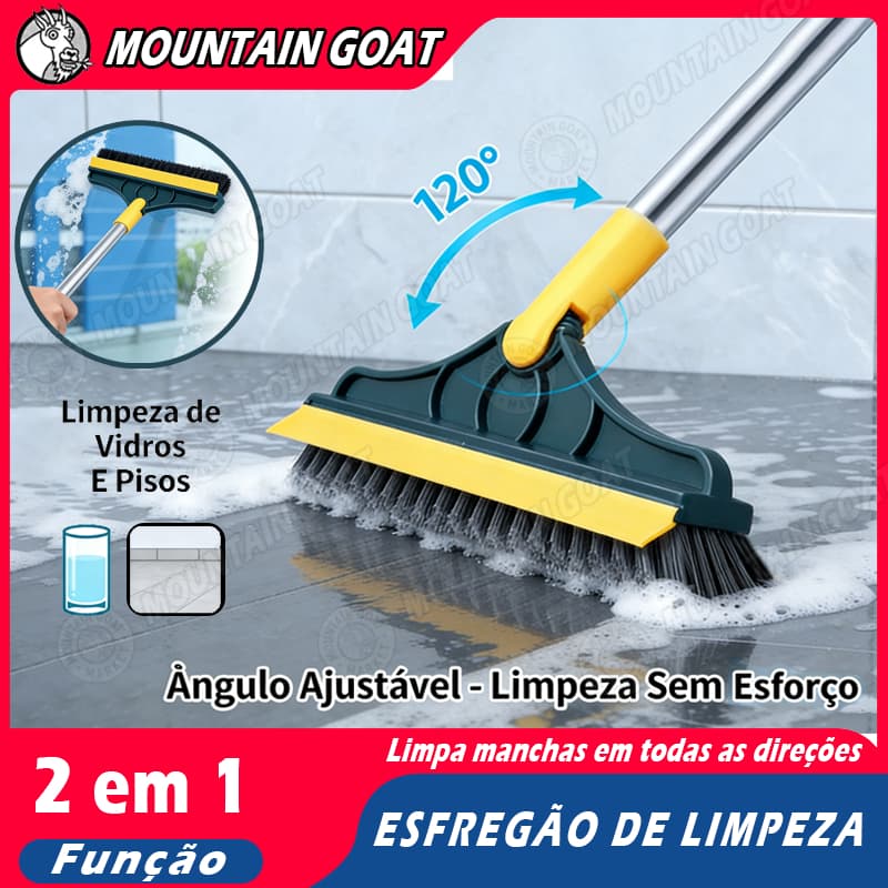 Escova de limpeza de vidro 2 em 1 com cabeça giratória e design triangular Escova de limpeza para fendas
