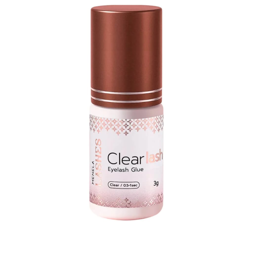 Cola Menela Clear Lash Fix 3g Extensão Cilios Transparente Uso Profissional Secagem Rápida