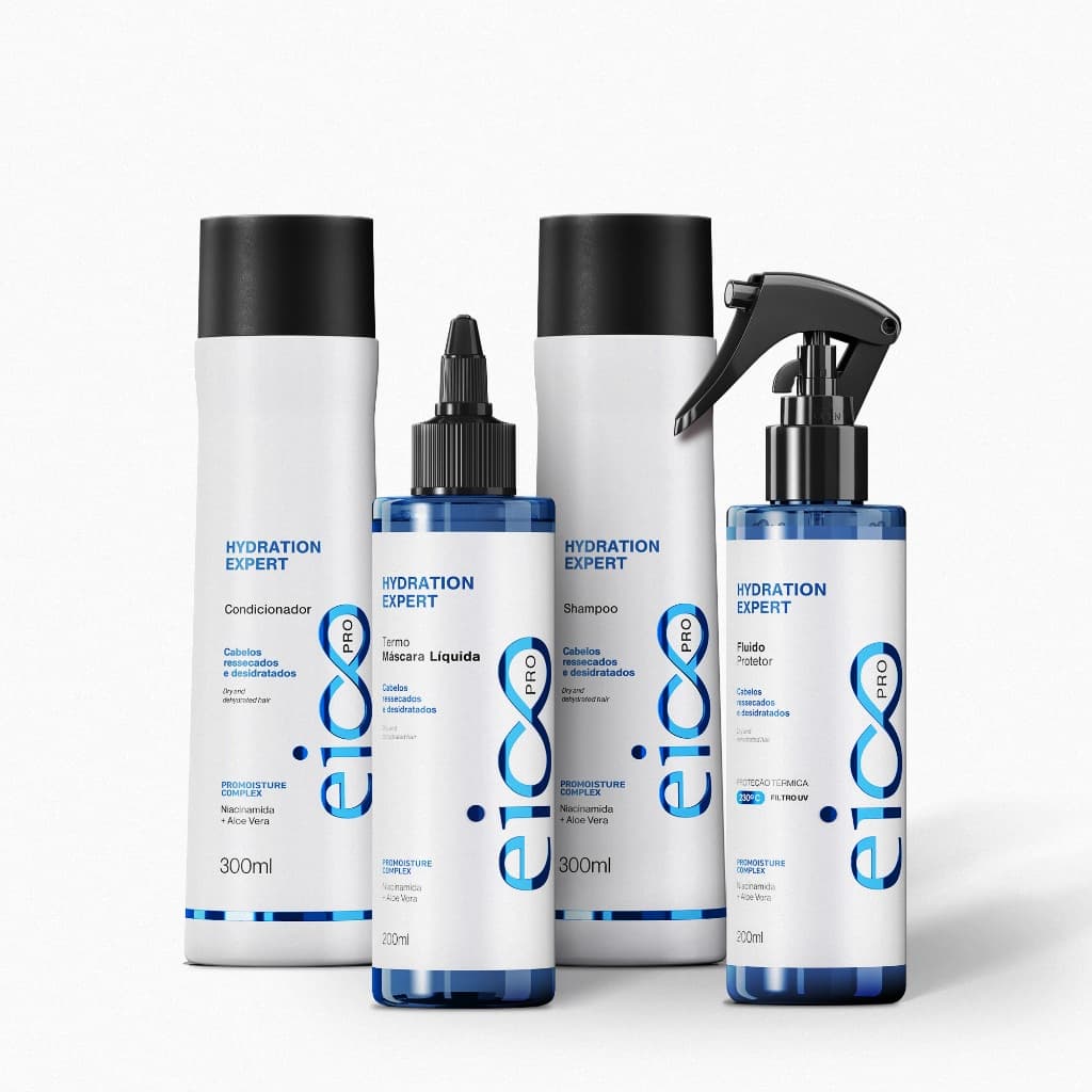 Kit Termo Hidratação Hydration Expert - Eico Pro 4 Produtos