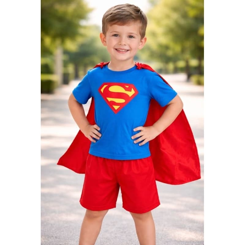 Fantasia super homem , acompanha capa