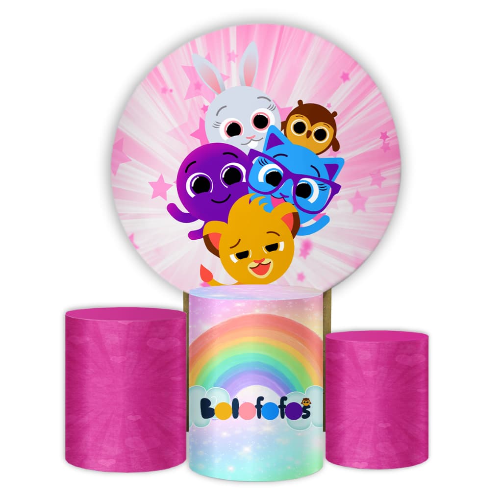 Combo Kit De Capas Painel Decorativo Bolofofo Infantil Colorido1,5/1,5