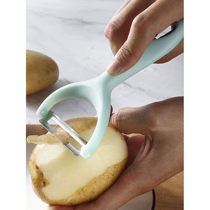 Descascador de Legumes em PVC e Metal  multiuso   descascador  pratico clink envio imediato