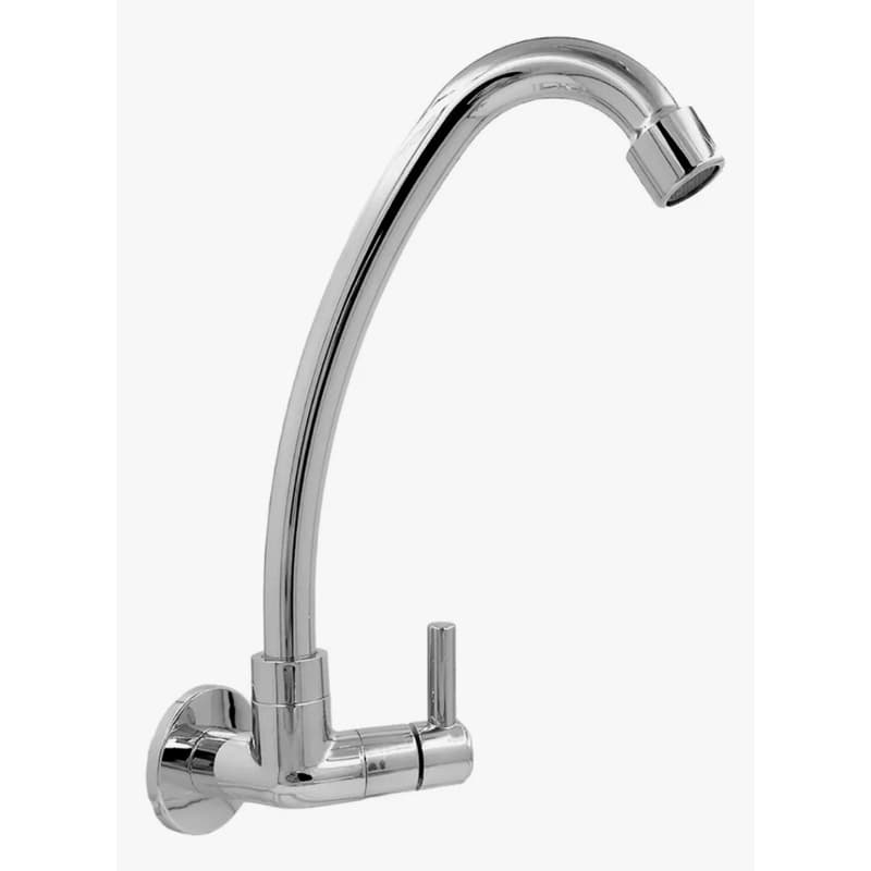 Torneira de Parede para Cozinha com Bica Móvel Cromada
