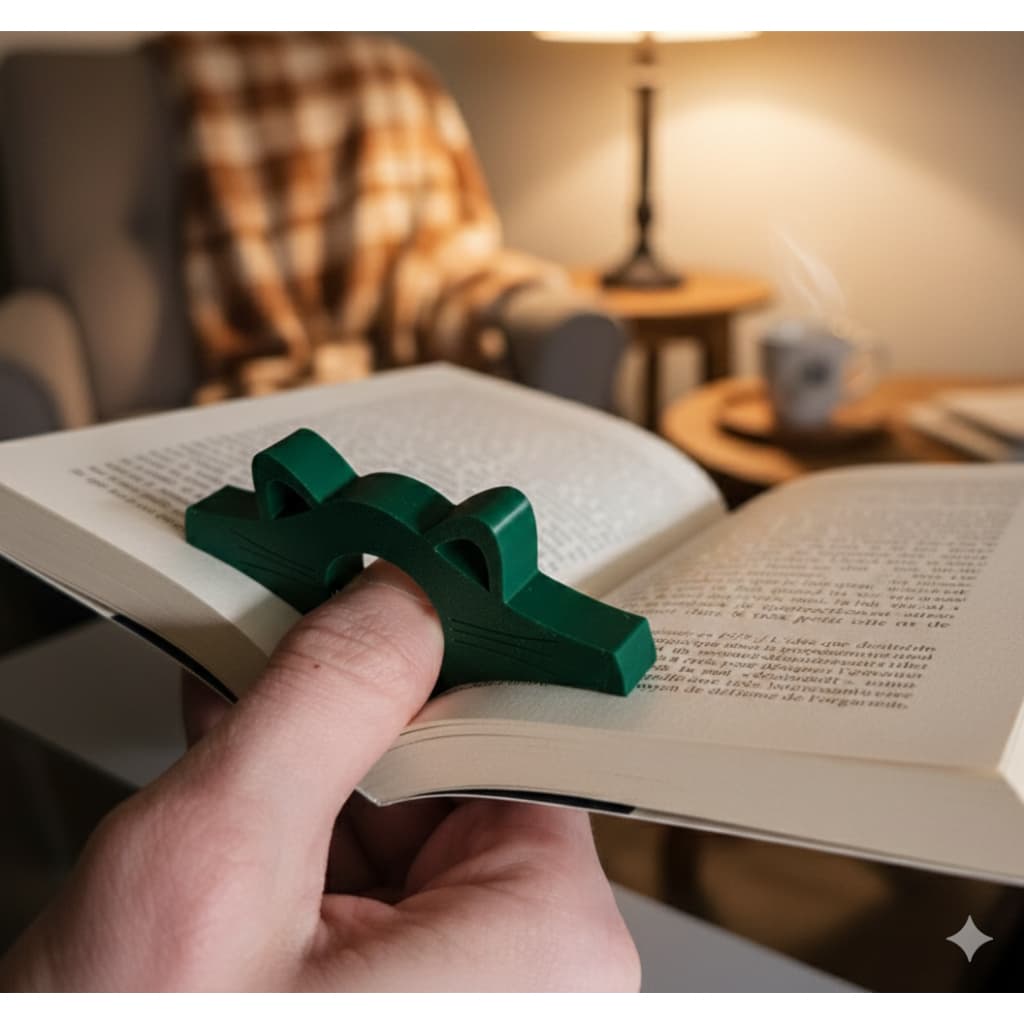 Acessórios Para Leitura Segurador de Página de Dedo Gatinho - Ideal para Livros Grandes e Didáticos