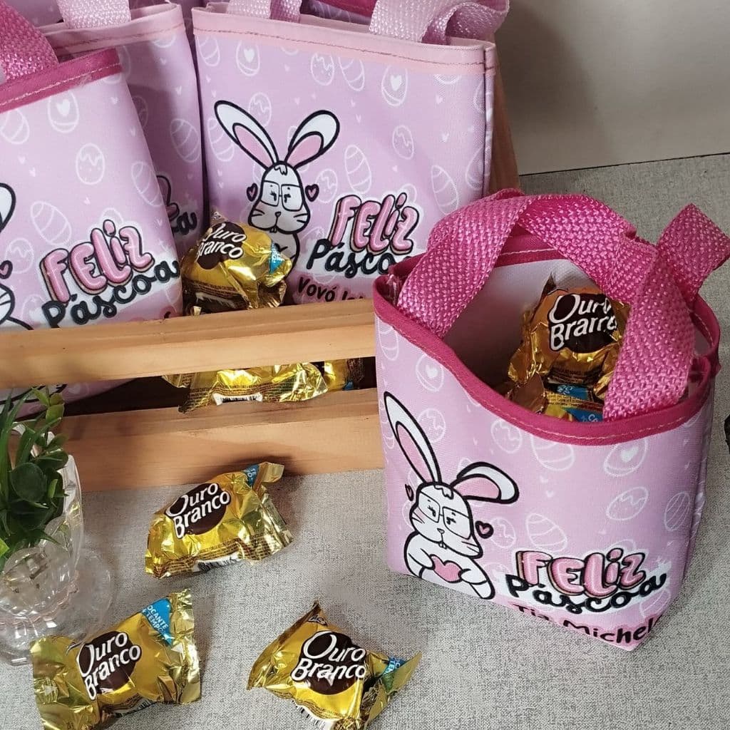 Cestinha Para Páscoa Cesto Para Ovos de Páscoa Decoração Orelhas Coelhinho Presente