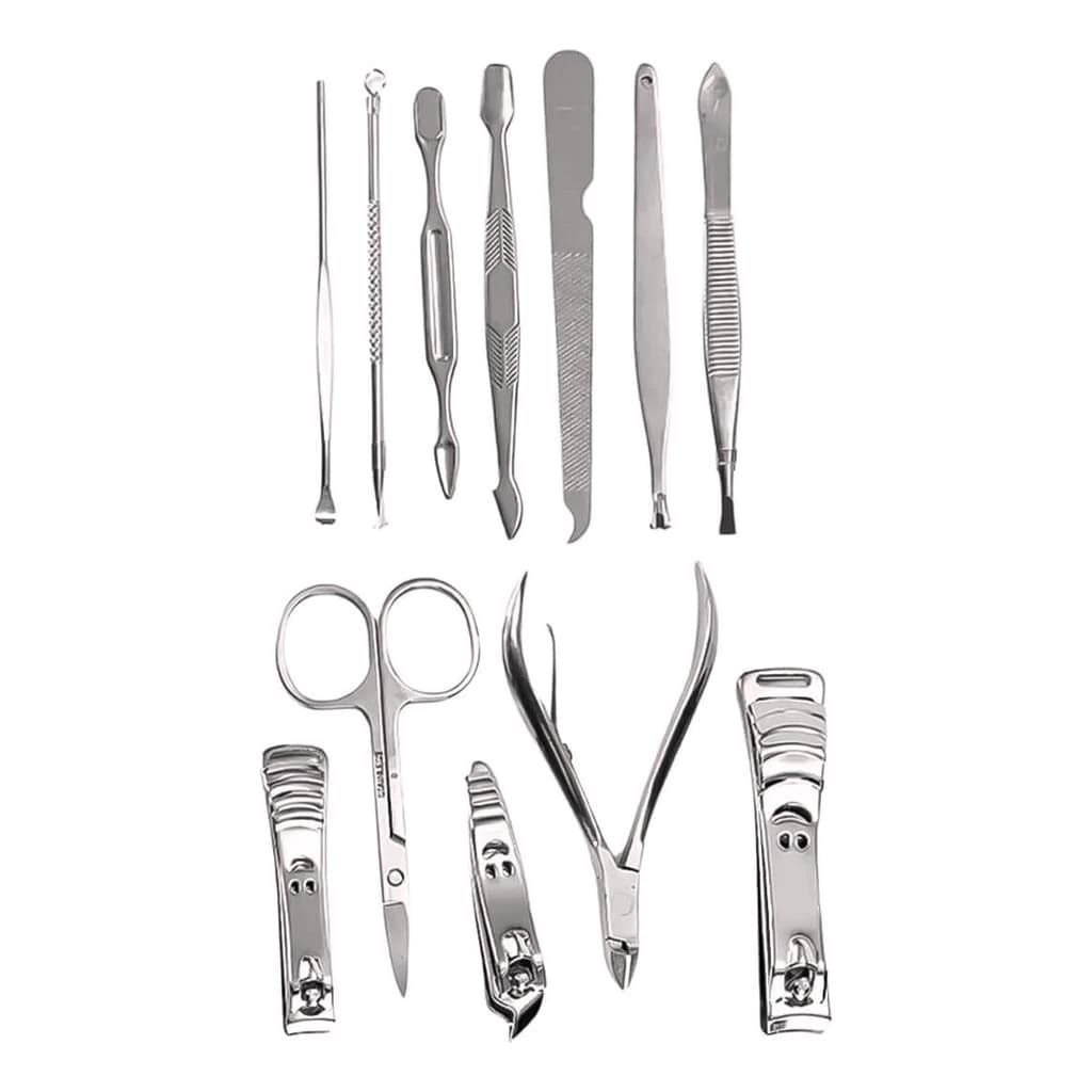 Kit para Unhas Cortador Manicure Portatil Estojo Pinca Tesoura