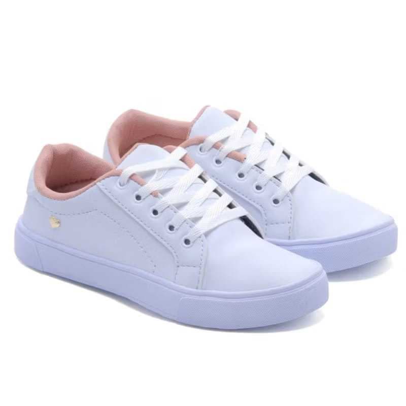 Tenis Feminino Branco de Coraçao Feminino
