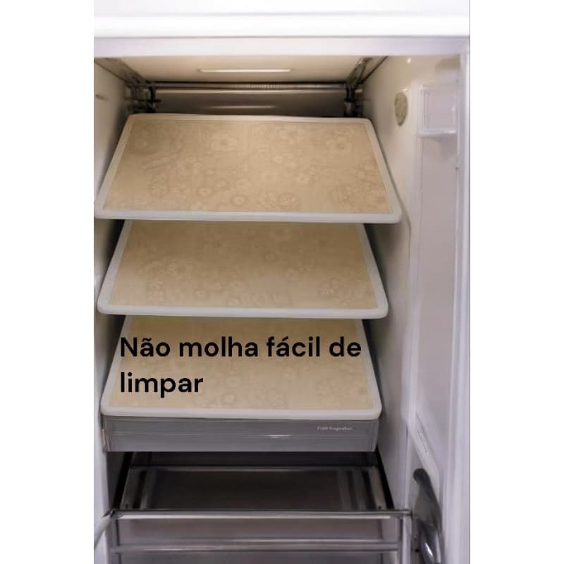 Capa PVC Prateleira  da Geladeira Kit 3 Capa impermeável 53X37 CM Tamanho
