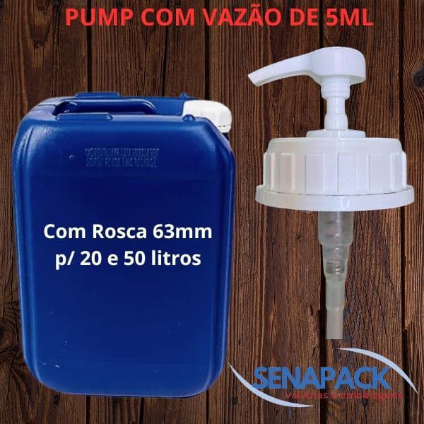 2 Pump Dosadora Profissional Rosca 63 bombona 20 litros
